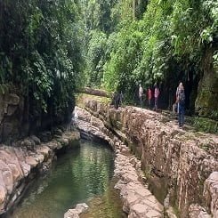 Piscina natural de Betania Rio Tambo selva peruana Satipo Junin Peru